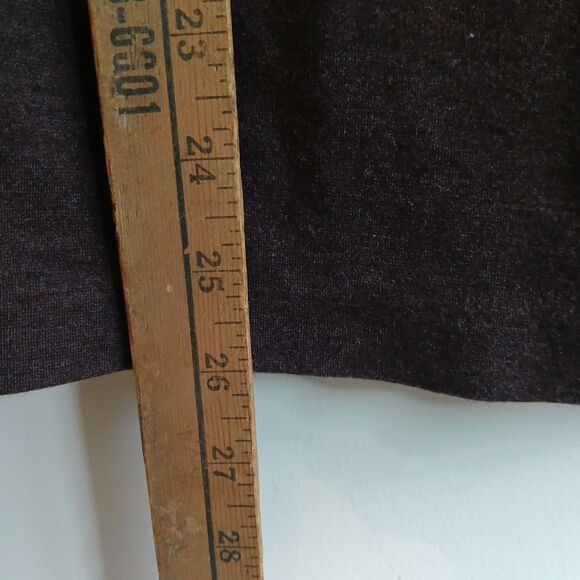 Prologue Straight Pencil Midi Skirt XXL Brown Flat Front Pull On Classic Preppy - Picture 5 of 6